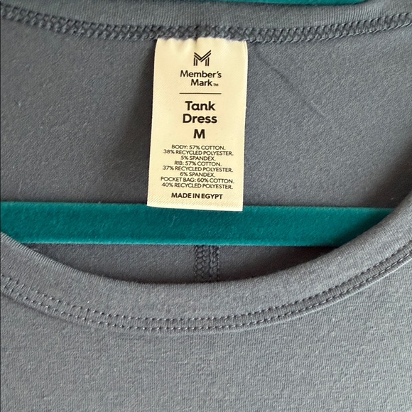 Sleeveless Navy Midi Dress with Drawstring Waist - Picture 3 of 3